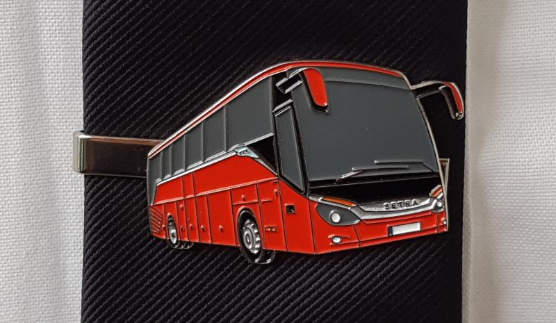 Krawattenklammer Bus Volvo Multiplicity Hingucker RAR Viele Details ! 